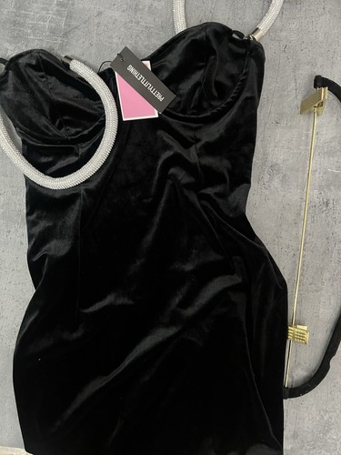 Prettylittlething black velvet - prettylittlething,