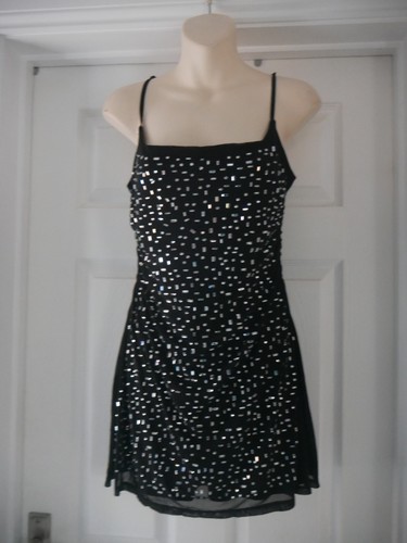 Black beaded dress - black,