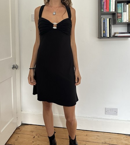Vintage black ruched mini - vintage,