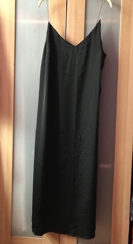Black polyester satin - black,