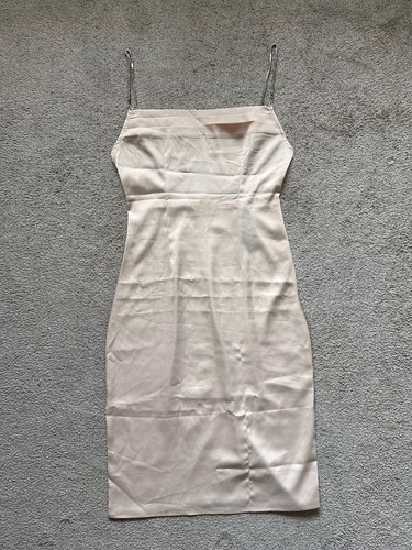 Boohoo nude satin - boohoo, diamante