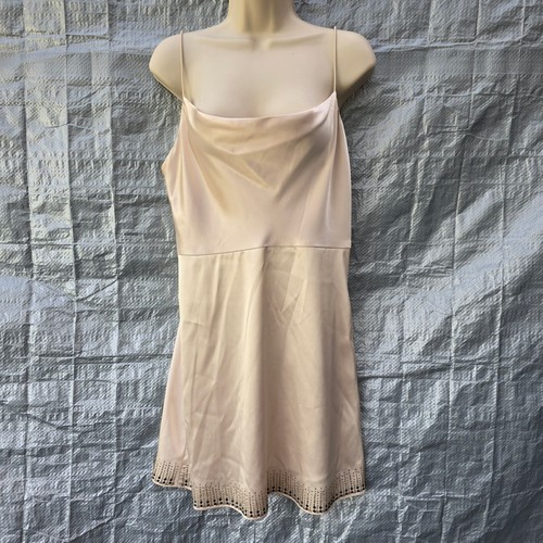 Topshop champagne satin mini - champagne,