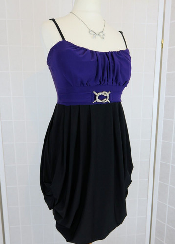 Quiz dress size purple - dress, black
